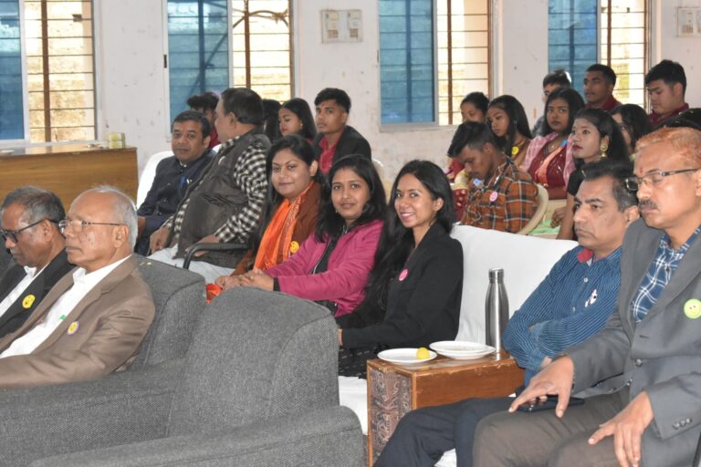 Students seated together during an ISM Ranchi indoor event